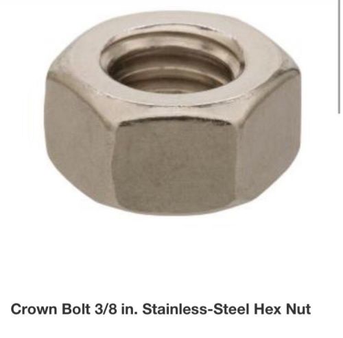 304 Stainless Steel 3/8 Hex Nut