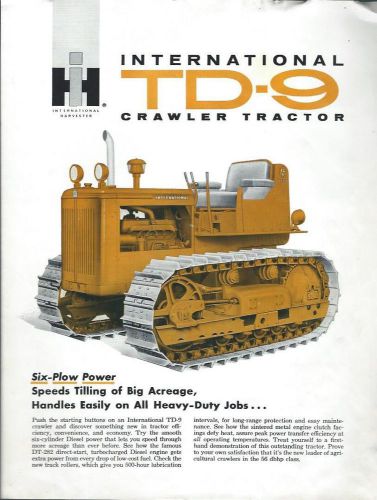 Equipment Brochure - International IH - TD-9 - Crawler Tractor - c1950&#039;s (E2150)
