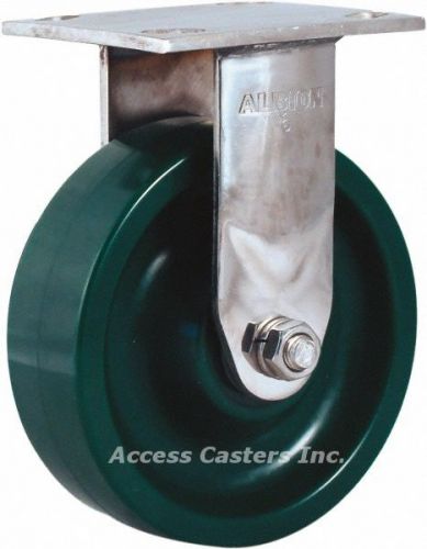 130xi06201rzb03 albion stainless steel rigid caster elastomer wheel, 1000 lb cap for sale