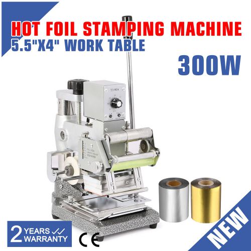 Stamping machine hot foil emboss embosser print 300w power tipper bronzing for sale