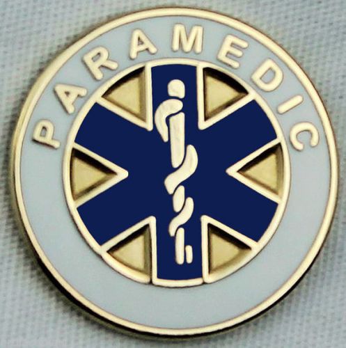 Paramedic Lapel Uniform Pin Star of Life Metal Butterfly Back EMS New