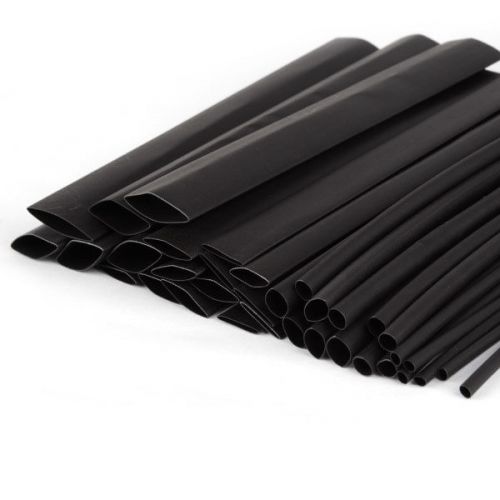 60pcs 6Size  2:1 Polyolefin Assortment Heat Shrink Tubing Sleeve Wrap Kit