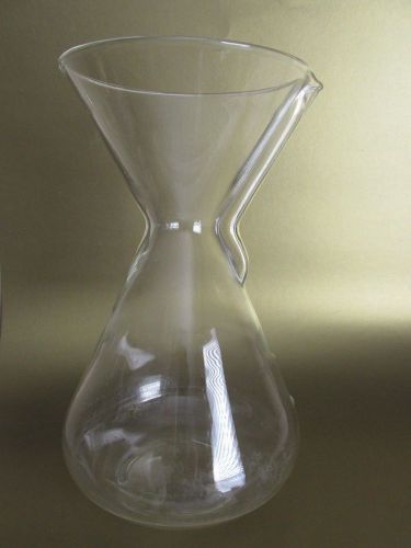 Pyrex Chemex Lg Glass Flask Beaker w/ Spout Science Lab Chemistry Supply