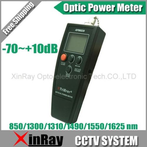 Handheld optical power meter -70~+10db 6 wavelength used in fttx ftth optic test for sale