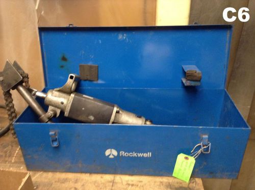 Rockwell pneumatic reciprocating saw model b w/ steel storage box for sale