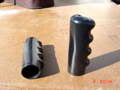 Rubber handle grips - fits 1&#034; pipe - 4-1/4&#034; long x 1-1/8&#034; i/d for sale
