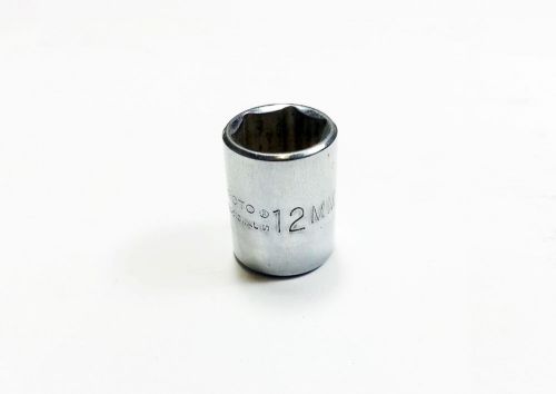 Proto 4712M 12mm Socket  1/4&#034; Drive 6 Point  (N 985)