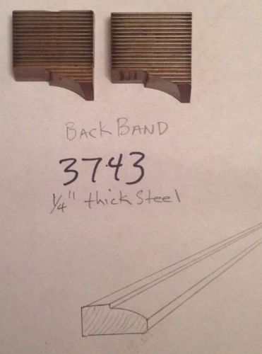 Lot 3743 Back Band Moulding Weinig / WKW Corrugated Knives Shaper Moulder