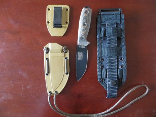 Esee 3 with thick LMF brand micarta scales