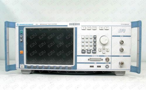R&amp;s sfu - b15, b4, b6, dv-dvbh, k1, k20, k22 broadcast test system for sale