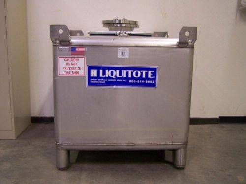 LIQUITOTE 300 GALLON PORTIBLE CONTAINER stainless steel IBC portable