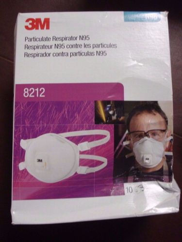 3M Particulate Welding Respirator N95, 8212, Qty 10, w/ Cool Flow Valve (IQ2)
