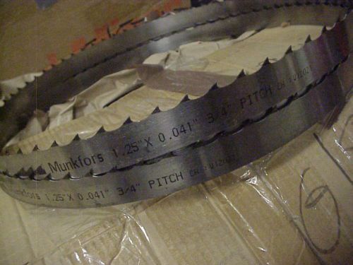 10  13&#039; 2&#034; 1-1/4 x. 041 x 3/4 Pitch 157in Munkfors Sawmill Bandsaw blades