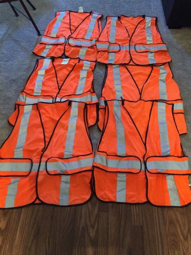 Lot of 6 3M Construction Safety Vests 100% Mesh Polyester Level 2/Class 2 94625