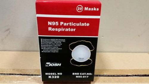 Lot of 200 N95 Particle Respirator Masks Niosh approved New !!!