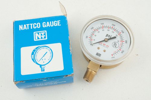 Nattco 4000 PSI Gauge NTT UL Listed NOS 2.5 Ar He H2 N2 N20 02