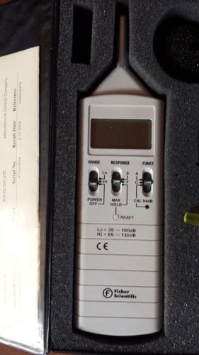 Fisher Scientific Sound Level Meter Model 1356 11-661-6A
