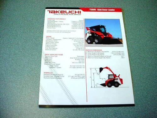 Takeuchi TS60V Skid Steer Loader Brochure