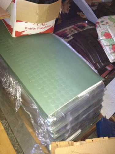 Lot of  36 pcs 19&#034;x72&#034; heavy duty rubber stair treads sage green extra wide