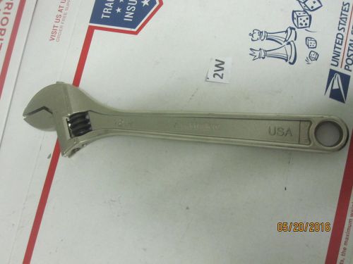 New Armstrong Adjustable Crescent Wrench 12 Inch Wide Mouth Chrome USA 28-412