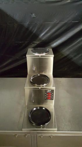Wilbur curtis aw-3sr-10 decanter 3 station step-up warmer for sale
