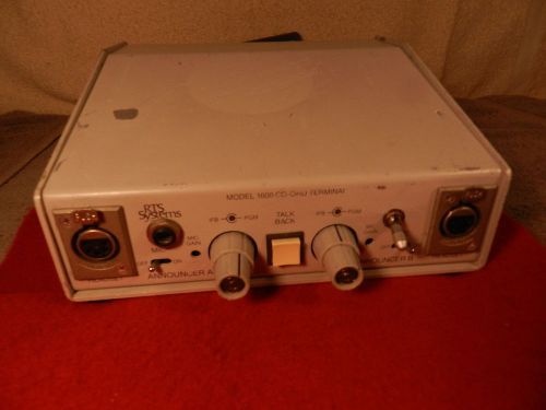 RTS Systems CO-ORD 1600 Broadcast Mixer Limiter Mic Microphone Amp Amplifier
