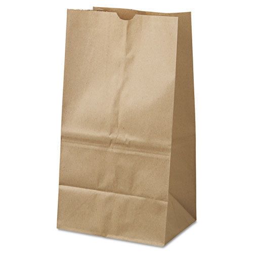 25# squat paper bag, 40lb kraft, brown, 8 1/4 x 6 1/8 x1 5 7/8, 500/pack for sale