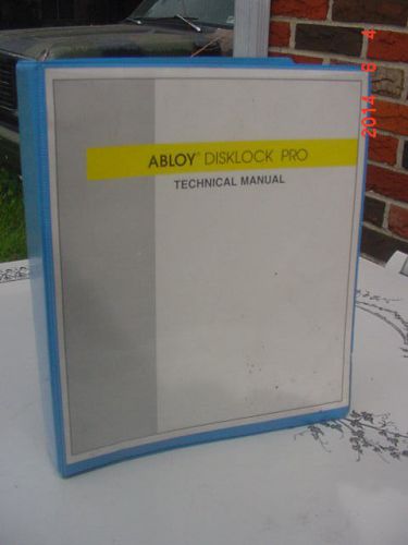 Ambloy Disklock Pro Professional Lock Manual Locksmith Shop Exploding Views Book
