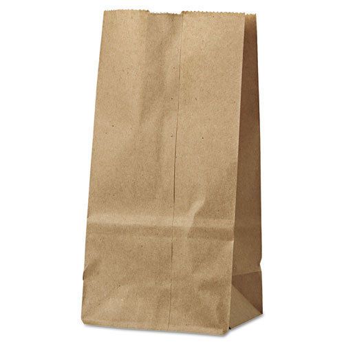 2# paper bag, 30lb kraft, brown, 4 5/16 x 2 7/16 x 7 7/8, 500/pack for sale