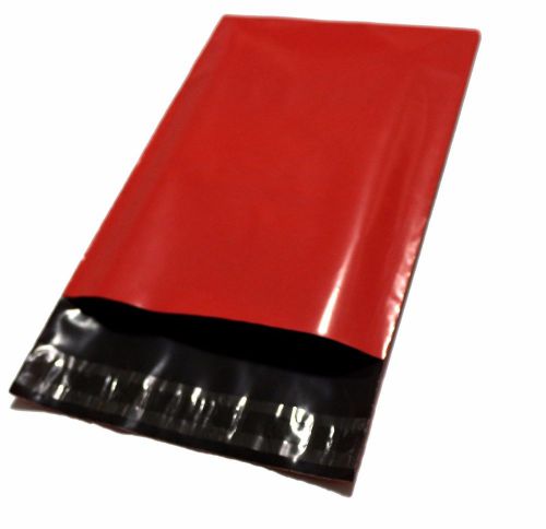 6 Poly Mailers Envelope Shipping Supply Bags 10x13&#039;&#039;Red Color