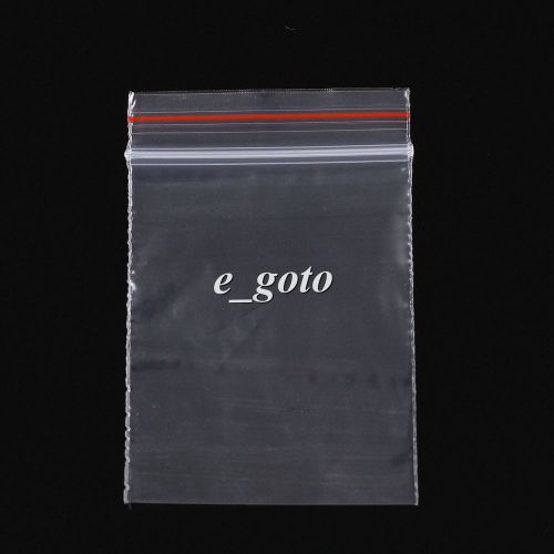 100PCS 4*6CM Jewelry ZipLock Clear Reclosable Poly Bags  Self Seal plastic Bag