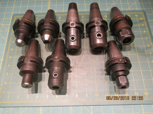 MACHINIST TOOLS * TOOL HOLDERS * CARBOLOY * CAT40 * LOT (8)