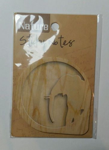 Wood look elephant sticky notes, post it, kawaii, penpal, planner,