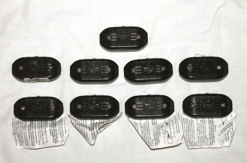 LOT (9) NEW Vintage Brown Bakelite EAGLE TOGGLE SWITCHES 15A-120VAC UND. LAB.