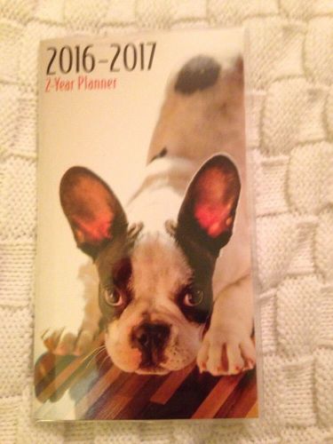 2-Year 2016-2017 DOGS Pocket Planner/ Calendar Puppy