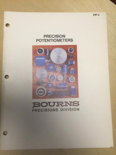 1980 Bourns Inc Catalog ~ Precision Potentiometers ~ Selection Guide