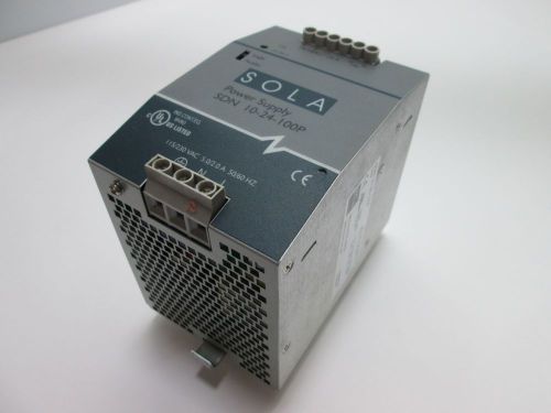 Sola SDN 10-24-100P Power Supply, Input: 115/230VAC 5/2A, Output: 24VDC 10A