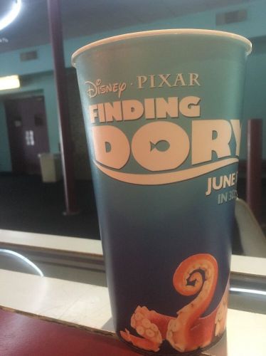 Finding dory 44oz plastic movie theater cup brand new for sale
