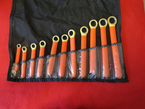 Cemented 11 Piece SAE Box End Wrench Set With Bag
