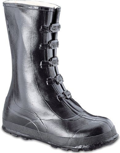 Honeywell Safety A351-10 Servus Rubber Hi Overshoe with 5-Buckle, Size-10, Black