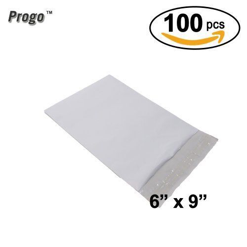 NEW Progo Envelopes Poly Mailers 100 pcs 6x9 &#039;&#039; Self seal Water resistant WHITE