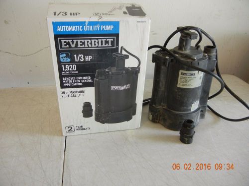 Everbilt 1/3 hp Automatic utility pump