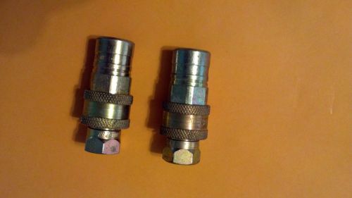 PIONEER HYDRALIC COUPLINGS (2) #4050 FEMALE &amp; (2) 4010 MALE,  NEW OLD STOCK