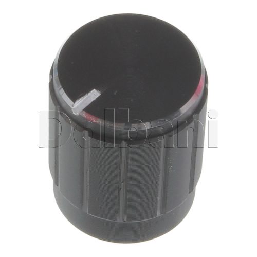 20-05-0012 New Push-On Mixer Knob Black Metallic 6 mm Metal Cylinder