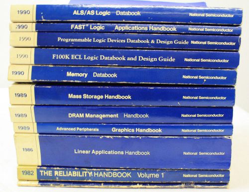 [Lot of 11] National Semiconductor Various Handbooks and Databooks 1981-1990