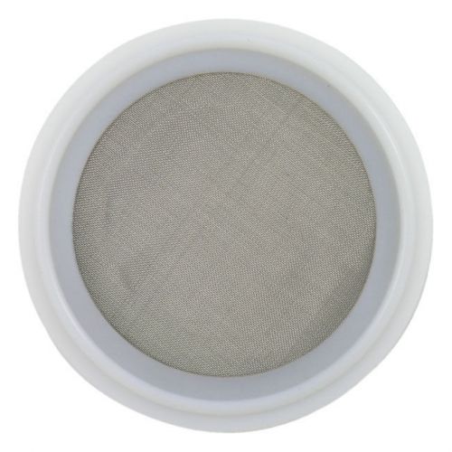 Ptfe sanitary tri-clamp screen gasket, white - 1&#034; w/ 60 mesh (316l stainless) for sale