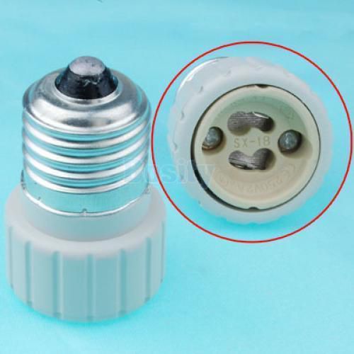E27 to GU10 LED CFL Light Lamp Bulbs Socket Adapter Converter
