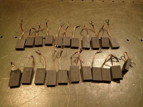 22pc Lot Double Bevel Tamped Single Position Shunt Motor Brushes 1-3/4&#034; x 1&#034; x 3
