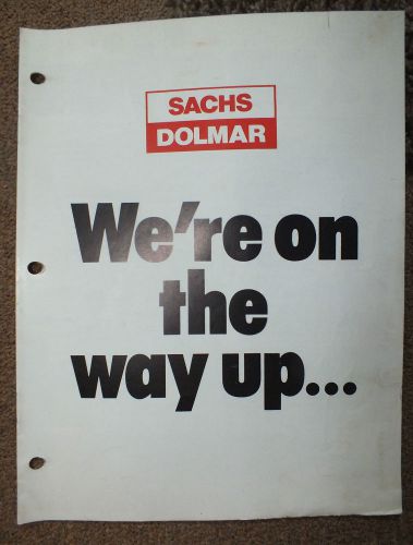 SACHS DOLMAR Brochure Chain Saws Power Cuts Brush Cutters Catalog