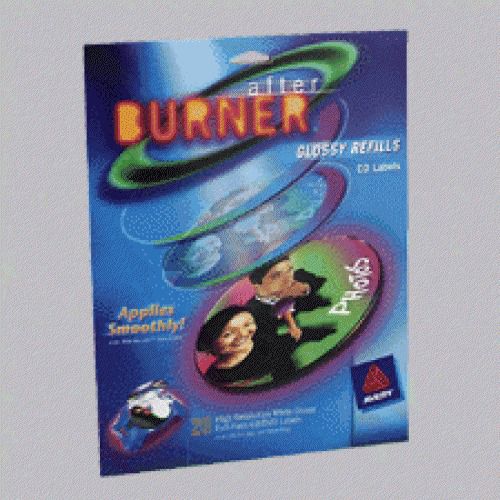 Avery 08842 Glossy White CD/DVD Labels for AfterBurner (20-Count)